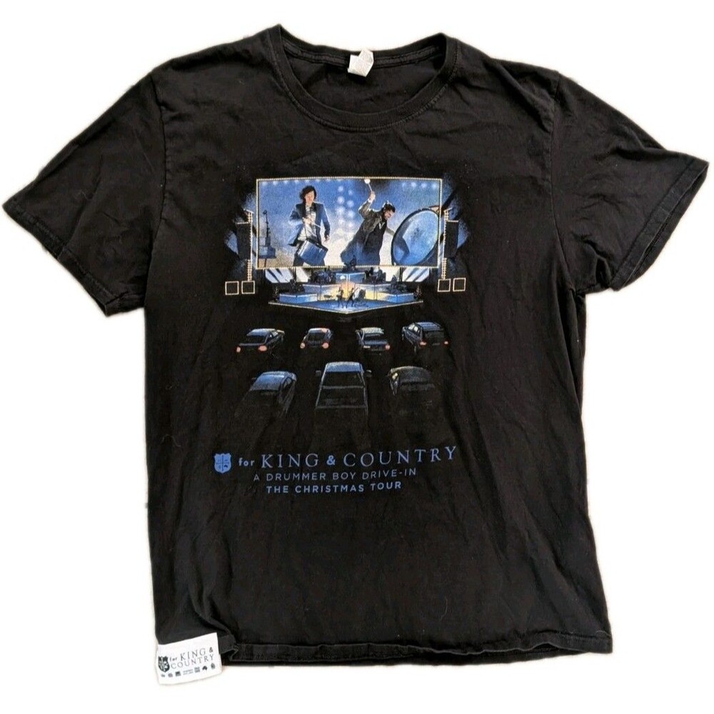 For King & Country Concert T Shirt Mens Large Drummer Boy Christmas Tour